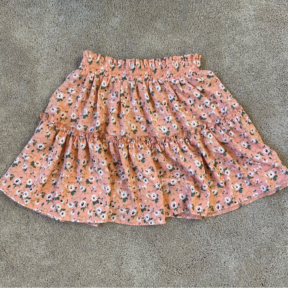 Floral Women's Skirt in Pink